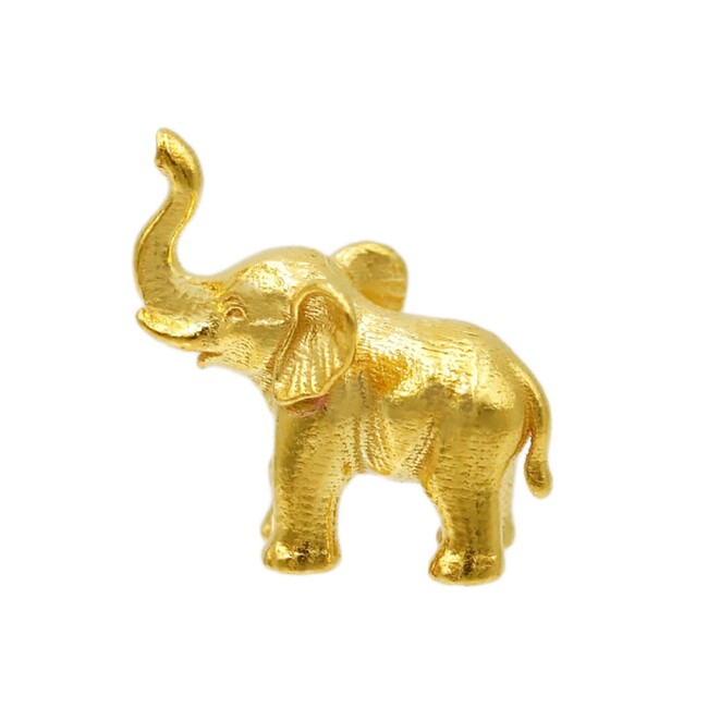 【お得な価格は年内まで】純金 約1g鼻から水をかける象JUNGOLD 指先サイズの芸術品が登場。