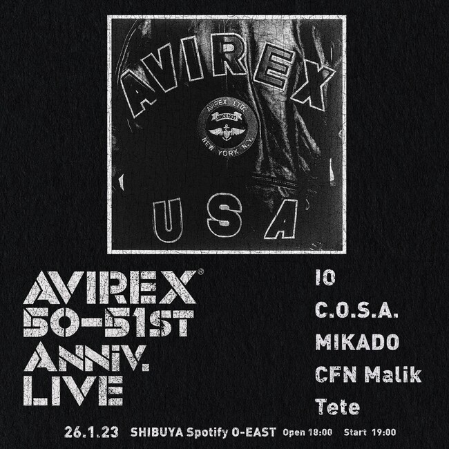 「AVIREX 50-51st Anniversary LIVE」開催!