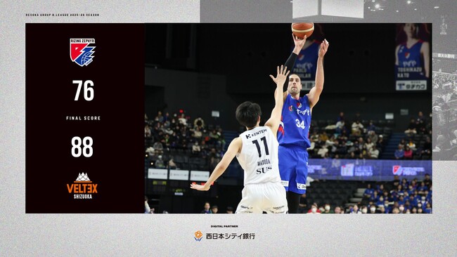 B2福岡|高さと決定力に苦しみ、攻守に主導権を握れず敗戦