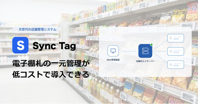 【ゴッパ合同会社】地方スーパー・中小小売でも導入可能な “スモールスタート型ESL” 自社開発不要・初期費用を抑えた電子棚札管理サービス「Sync Tag」提供開始