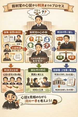 Legal AI【AI裁判】裁判官の「心証」を心理学的に分析。判決に至る思考プロセスを可視化し、ブラックボックスを解明する新サービス[無料]