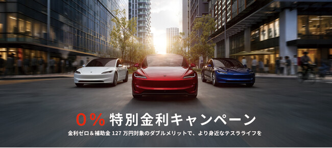 テスラからのお年玉「0%特別金利キャンペーン」