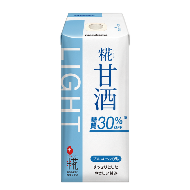 「糖質オフ」なのに甘酒好きが満足。甘酒愛飲者の6割超が「普段飲む甘酒と同等以上のおいしさ」と評価。糖質を気にせず、甘酒好きも納得のさわやかな味わい。