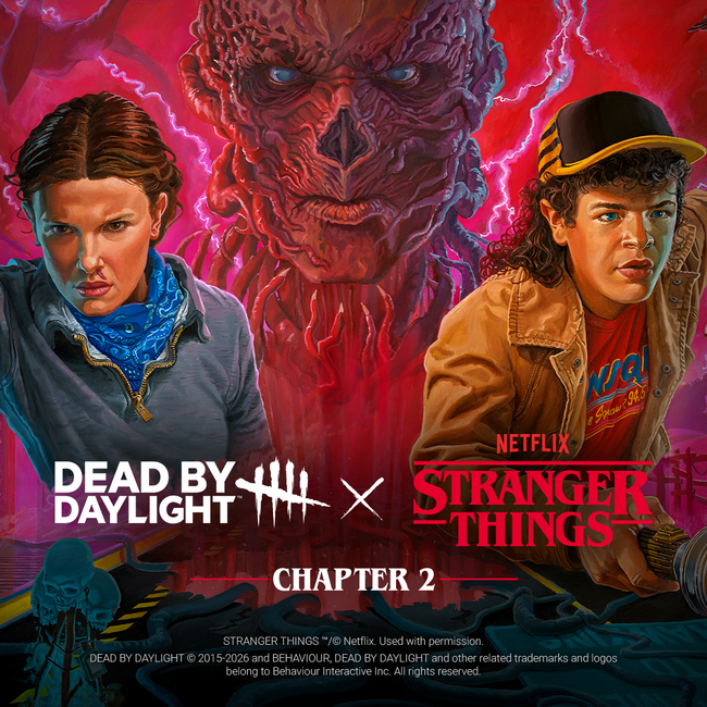 6年ぶりに待望のコラボレーション第二弾が実現！『Dead by Daylight』にて『ストレンジャー・シングス』チャプターのPTBがスタート