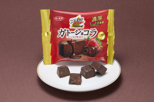 ブラックサンダー冬の大人気フレーバーがひとくちサイズで登場！『ブラックサンダーひとくちサイズ ガトーショコラ～いちご仕立て～』新発売