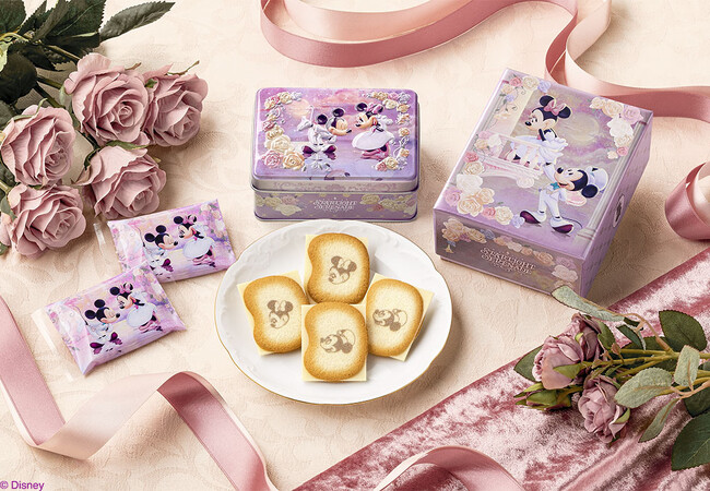 【東京ばな奈】「ミッキーマウス」と「ミニーマウス」が主役の新作スイーツ誕生。5周年の描きおこし記念アート“スターライトセレナーデ”第2弾
