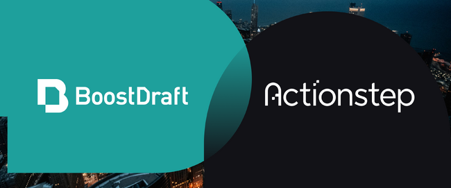 BoostDraftとActionstep、法律事務所の契約業務効率化を加速させる戦略的パートナーシップを発表