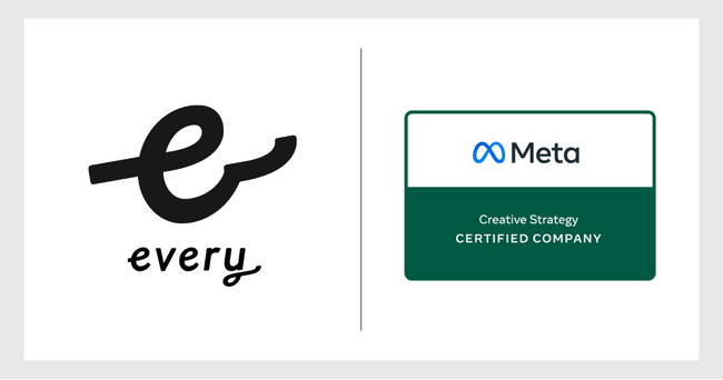 エブリー、Metaの「クリエイティブ戦略認定企業」として認定