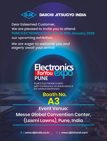 【第一実業】インド・プネで開催される「Electronics For You Expo 2026」への出展およびゴールドスポンサー就任について