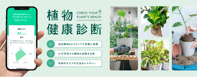 「この育て方で合ってる？」植物の不安にAIが即答。アンドプランツが新機能リリース