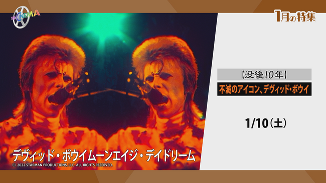 音楽と芸術の境界を越え続けたグラムロックのカリスマアーティスト・デヴィッド・ボウイ関連映画を特別放送 【没後10年】不滅のアイコン、デヴィッド・ボウイ