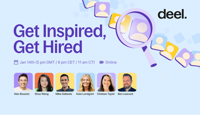 Deel、グローバル人材を対象とした初のバーチャル採用イベント「Get Inspired, Get Hired」を開催