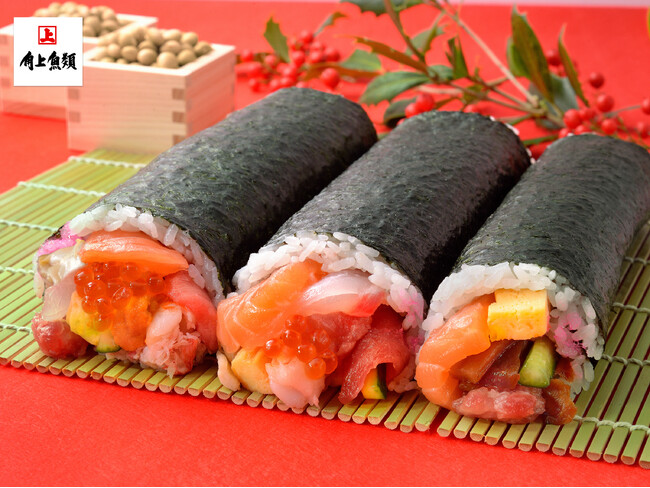 【角上魚類】鮮魚専門店こだわりの「恵方巻」は、中トロ・ウニ・いくらなど海の幸を凝縮。全店で1月13日(火)より予約受付開始～昨年は12万本以上の売上を記録！～