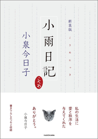 小泉今日子さんの「猫エッセイ」の集大成である『新装版　小雨日記』本日発売！ 刊行イベント「小泉今日子トークショー」を1月28日に開催