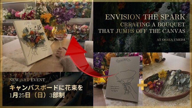 【EBISU FLOWER PARK 大阪梅田店】Envision the Spark - Creating a Bouquet That Jumps Off the Canvas 開催