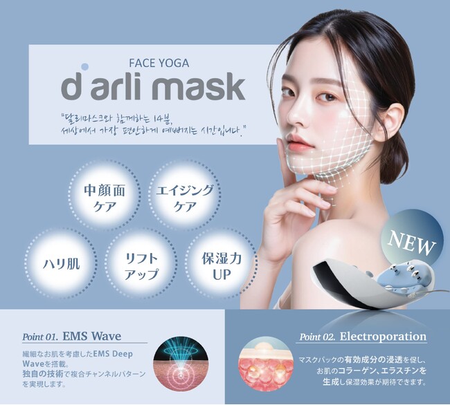 【株式会社Dr.Visea】放置しながら売り上げ1.5倍を実現！エステサロン向け 中顔面にアプローチするフェイシャルマシン ダリマスク予約販売開始