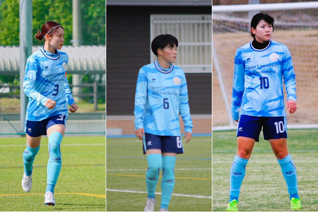 【日本経済大学】女子サッカー部から「なでしこリーグ」に３選手の加入が決定