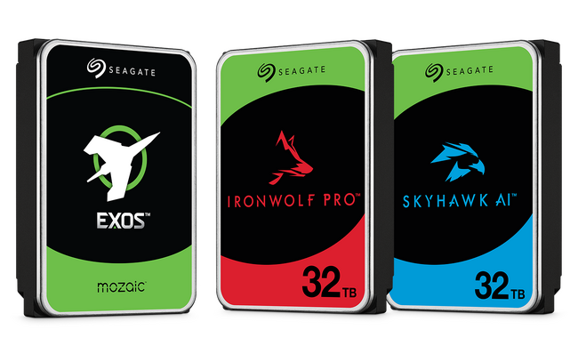 Seagate、世界中のチャネルパートナーと小売パートナーに32TBドライブの出荷を開始