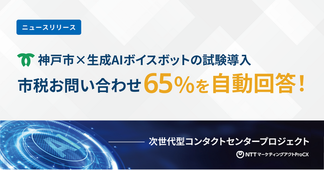 神戸市税の電話問い合わせ対応における生成AIを活用したボイスボットの試験導入の実施