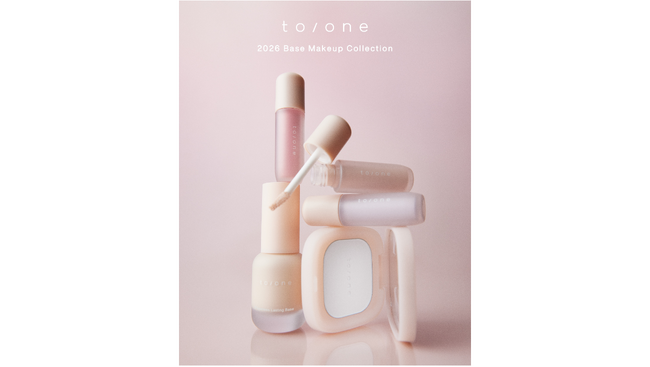 【to/one(トーン)】毛穴やくすみなど肌ノイズを光で補正する３つのベースメイクが登場！