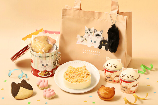 【猫の日スイーツ】「ねこねこ」から北海道ミルクを使用したねこ型ケーキ『こねこチーズケーキ』をはじめ、しっぽチャーム付きバッグなどねこづくしな新商品が登場！「パステル」からは『ね！こねこプリン』も発売！