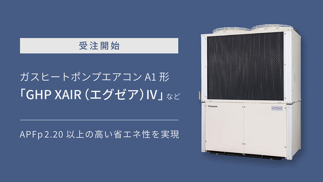ガスヒートポンプエアコンA1形「GHP XAIR（エグゼア）IV」などを発売