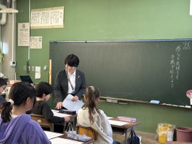 感謝の気持ちを手紙に　特別授業