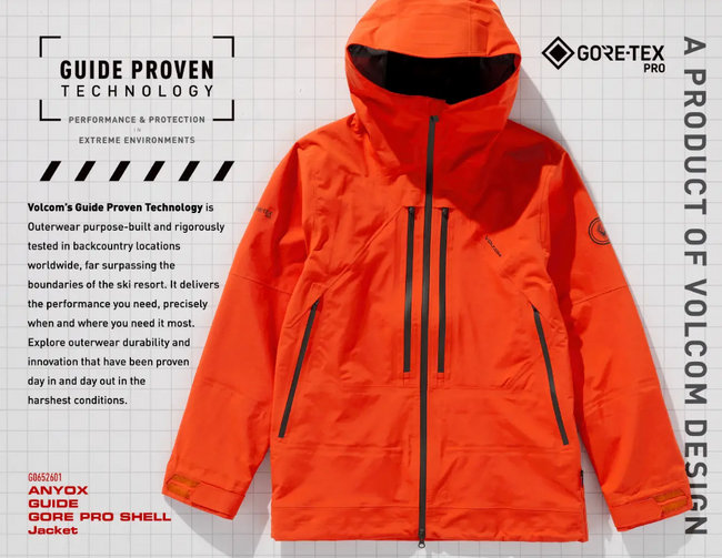 VOLCOM - プロが極限下で信頼する本物。『GPTシリーズ』