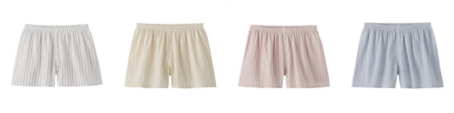 無印良品 「脇に縫い目のない　二重ガーゼ　婦人トランクス」新発売