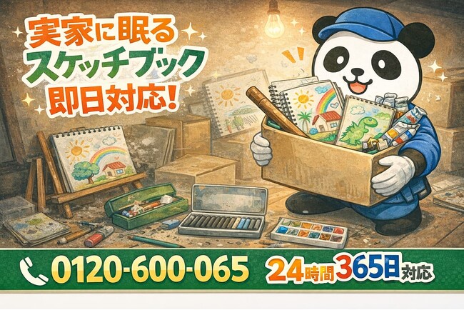 【朝霞市限定】“実家に眠るスケッチブック一掃キャンペーン”（2月は1,000円割引）｜不用品回収のまるっと本舗