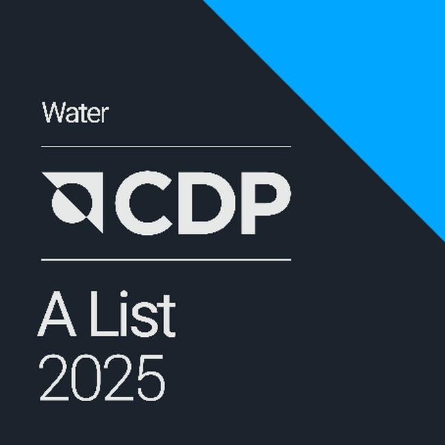 CDP2025「水セキュリティレポート」でAリスト企業に選定