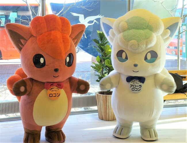 ロコンとアローラロコンが釧路空港にあそびにきます！