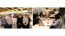 (左)商品企画メンバー集合写真　(右)試食会の様子