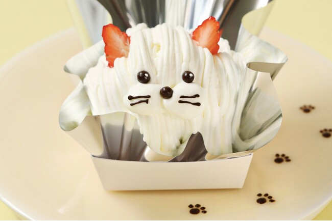 【“猫の日”限定ケーキ】累計販売数5万個突破※1の犬型スイーツが今だけねこの姿になって新登場！2/22に向けて国産苺とホイップクリームでふわふわな口溶けに仕上げた『ニャンティちゃん』を期間限定で発売！