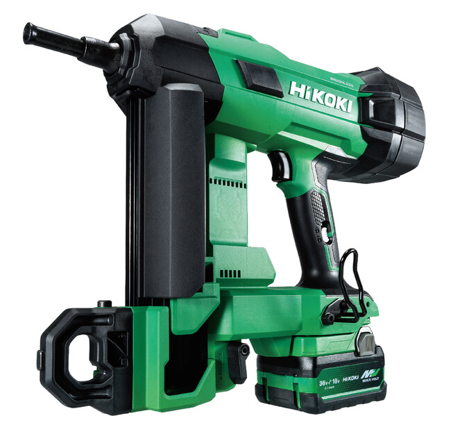 電動工具ブランド「HiKOKI(ハイコーキ)」パワフルな釘打ちを、ガスなしで。コードレスコンクリート釘打機 NC1840DA 2026年1月20日（火）より発売開始予定