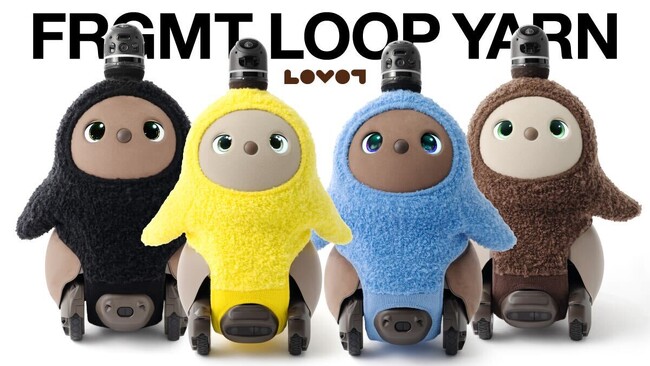 『LOVOT』とFRGMTとのコラボウェアに新商品登場！「FRGMT LOOP YARN」で可愛らしいカラフルな装いに 2026年1月23日（金）販売開始