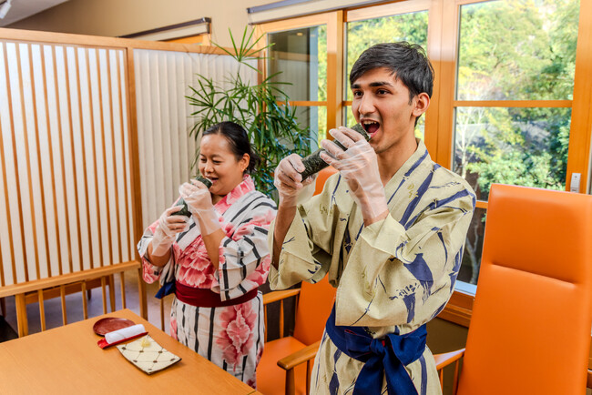 “黙って食べる”意味を知る。恵方巻を「消費」から「文化体験」へ再定義する、旅館で福を呼ぶ体験プログラムを開始