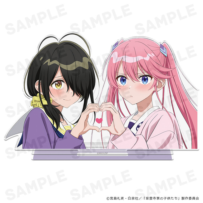 TVアニメ「紫雲寺家の子供たち」アクリルキャラスタンド、ダイカットステッカーの受注を開始しました！