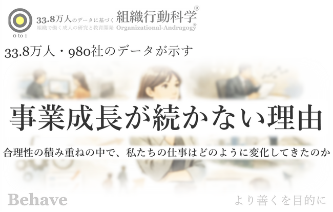 事業成長が続かない理由を「人」ではなく「仕事の設計」から読み解くレポートを公開（組織行動科学(R)）