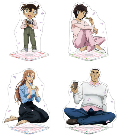 『名探偵コナン』より、「お花見」をするコナン・世良・千速・重悟の描きおろしイラストを使用した新商品が4月10日発売！　アニメイトでは、特典「ダイカットカード」がもらえるフェアを同日より開催!!