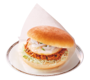 台湾ミンチのコメドムバーガー