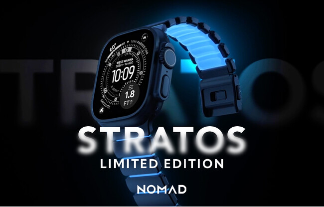 NOMAD「STRATOS BAND」限定カラー「ICY BLUE GLOW」蓄光色発売