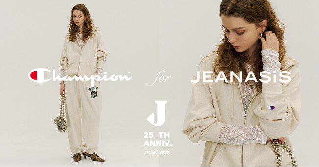 【JEANASIS25周年企画】「Champion」を代表するリバースウィーブ(R)の限定別注パーカーを発売