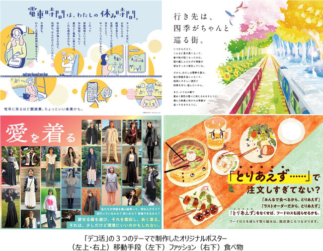 阪急阪神ホールディングスと沿線6大学の学生との共創プロジェクト 「環境問題の自分ゴト化」をテーマにした 4種類のポスターを制作しました 2026年1月23日（金）から阪急電車・阪神電車で掲出