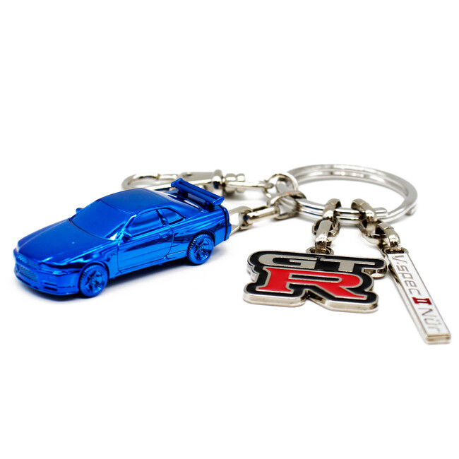 新商品●5000個限定● 日産スカイライン GT-R (BNR34) キーリング、「大阪オートメッセ」で販売決定！