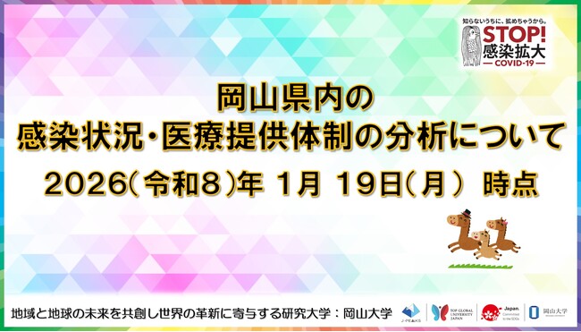 【岡山大学】岡山県内の感染状況・医療提供体制の分析について(2026年1月19日現在)