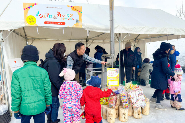 廃油ストーブを北広島雪まつりに体験展示。燃料費高騰で企業が注目
