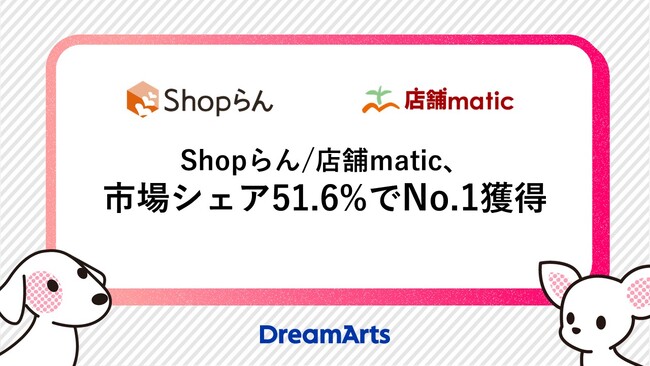 Shopらん/店舗matic、市場シェア51.6%でNo.1獲得　-業種別IT投資動向／DX市場の将来展望 2026年度版 IT投資編」本部・店舗間コミュニケーションツール市場調査にて-