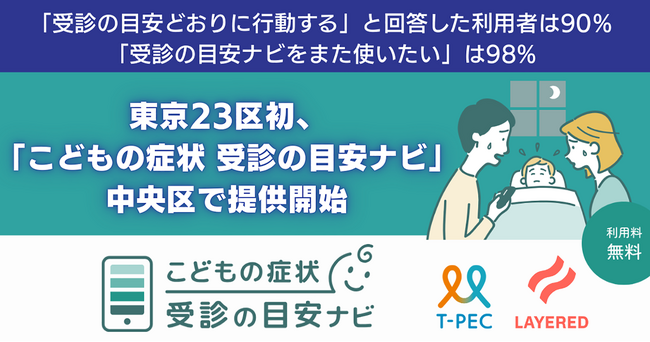 東京23区初、「こどもの症状 受診の目安ナビ」中央区で提供開始