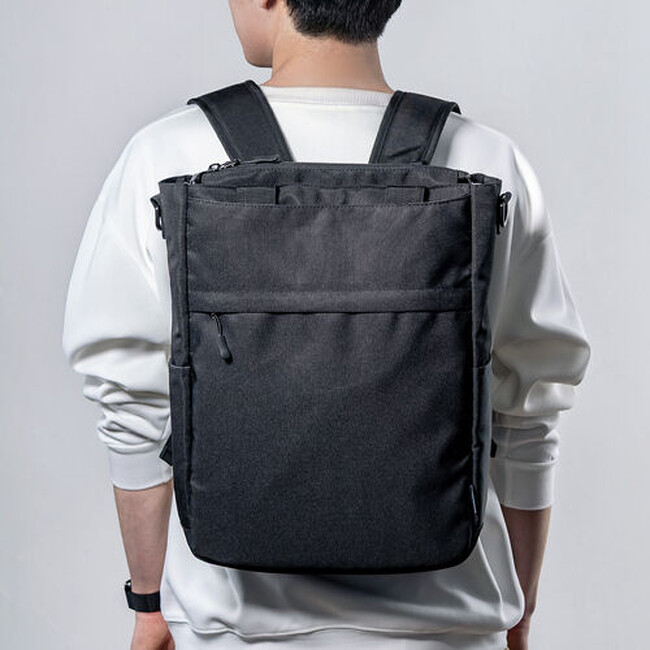 通勤も通学もこれ一つ!縦長スリムな多機能3WAYバッグを発売